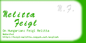melitta feigl business card